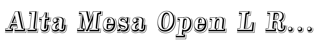 Alta Mesa Open L Regular Italic